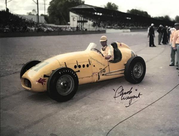 Chuck Weyant Autographed 8x10 Racing Photo