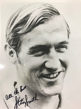 Stan Smith Autographed Black & White 8x10 Tennis Photo
