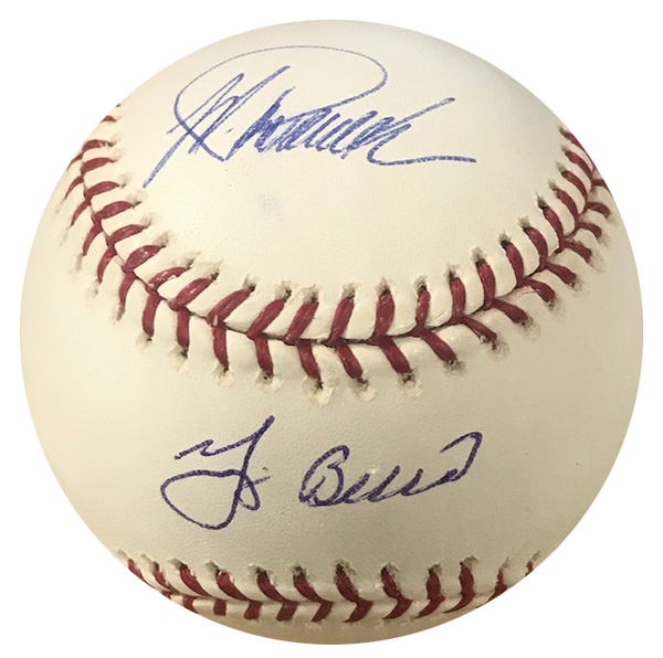 Jorge Posada & Yogi Berra Autographed Official Major League Baseball (Steiner)