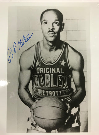 Pop Gates Autographed 8x10 Black & White Basketball Photo