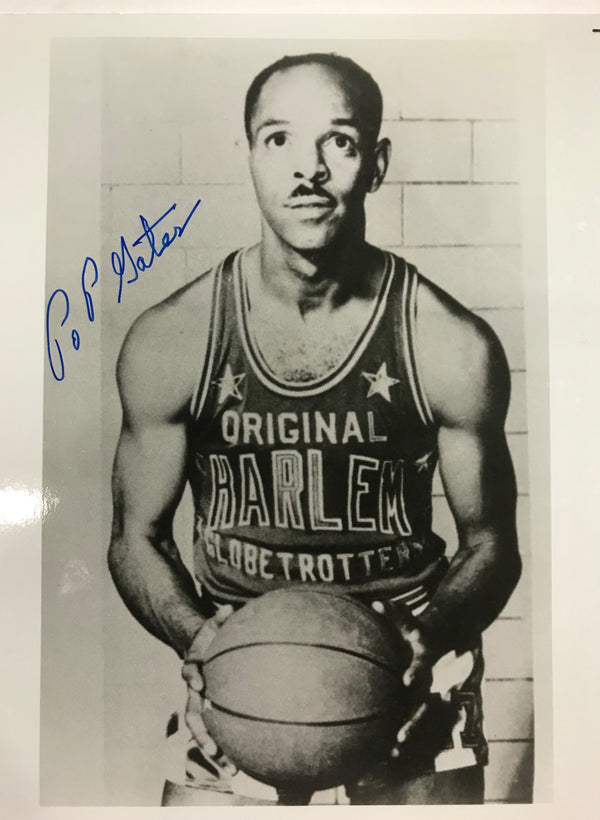 Pop Gates Autographed 8x10 Black & White Basketball Photo