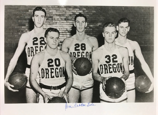 Laddie Gale Autographed 8x10 Black & White Basketball Photo