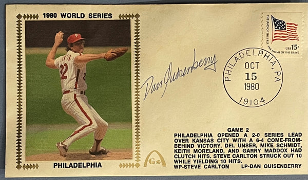 Dan Quisenberry Autographed First Day Cover