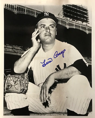 Luis Arroyo Autographed 8x10 Black & White Baseball Photo