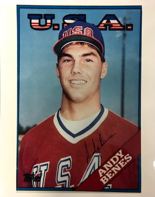 Andy Benes Autographed 8x10 Baseball Photo