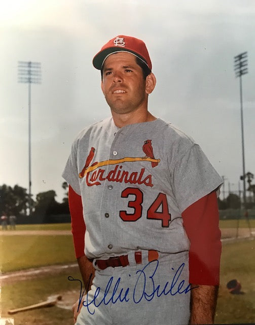 Nellie Briles Autographed 8x10 Baseball Photo