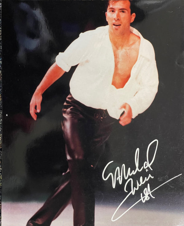 Michael Weiss Autographed World Bronze Medalist Olympics 8x10 Photo
