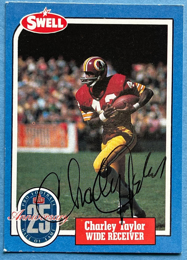 Charley Taylor Autographed 1988 Sewell Football Card