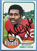 Charley Taylor Autographed 1976 Topps Football Card