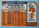 Charley Taylor Autographed 1976 Topps Football Card