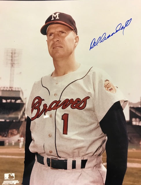 Del Crandell Autographed 8x10 Baseball Photo