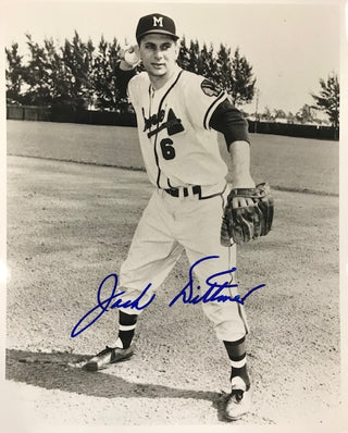 Jack Ditmar Autographed 8x10 Black & White Baseball Photo