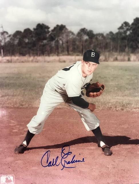 Carl Erskine Autographed 8x10 Baseball Photo
