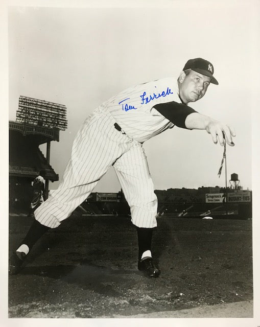 Tom Ferrick Autographed 8x10 Baseball Photo
