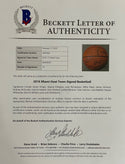 2016-17 Miami Heat Autographed Miami Heat I/O Basketball (BVG)