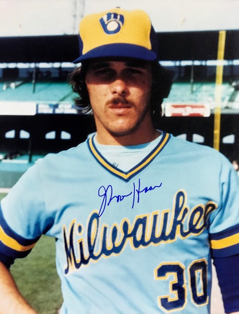 Bryan "Moose" Haas Autographed 8x10 Baseball Photo