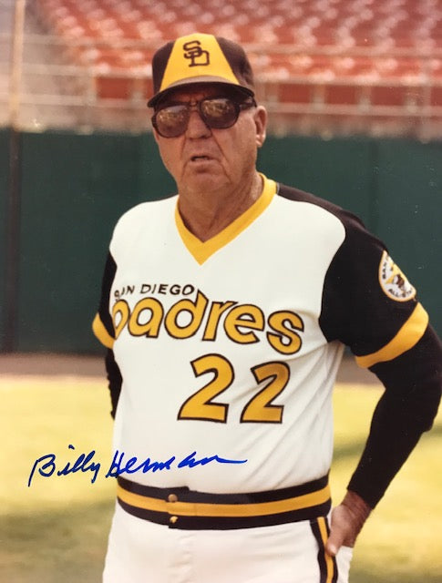 Billy Herman Autographed 8x10 Baseball Photo