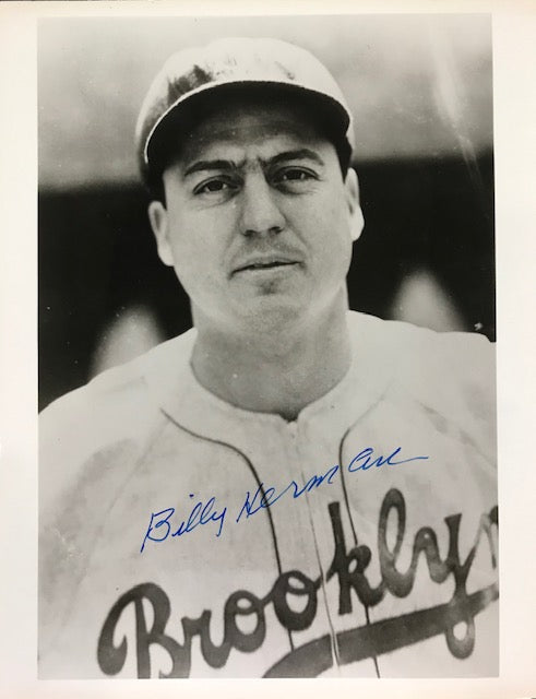 Billy Herman Autographed 8x10 Black & White Baseball Photo