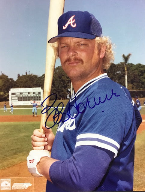 Bob Horner Autographed 8x10 Baseball Photo
