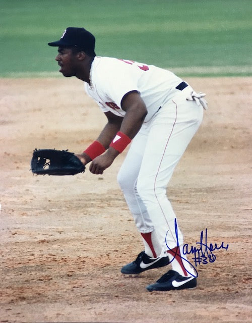 Sam Horn Autographed 8x10 Baseball Photo