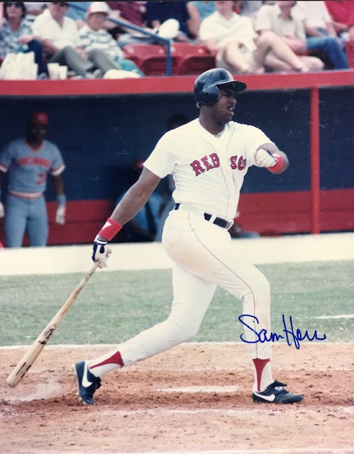 Sam Horn Autographed 8x10 Baseball Photo