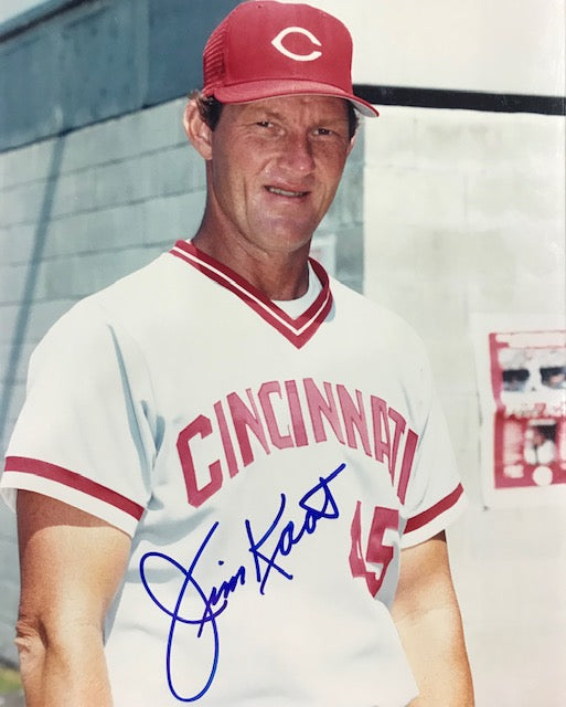Jim Kaat Autographed 8x10 Baseball Photo - Cincinnati Reds