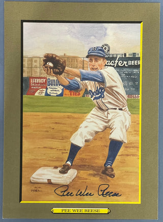 Pee Wee Reese Autographed Greatest Moments Postcard (JSA)