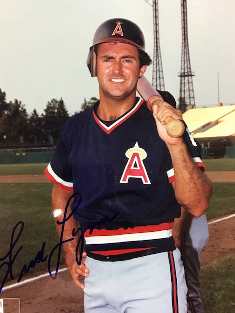 Fred Lynn Autographed 8x10 Baseball Photo - California Angels