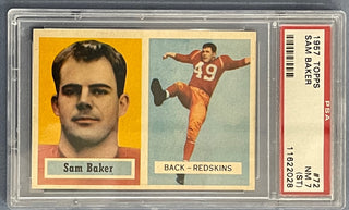 Sam Baker 1957 Topps Card (PSA)