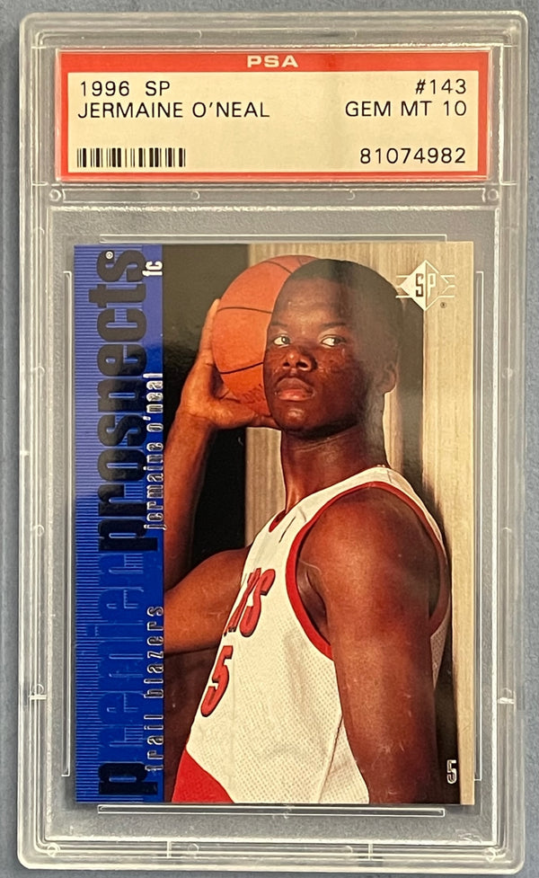 Jermaine O'Neal 1996 SP Rookie Card #143 (PSA)