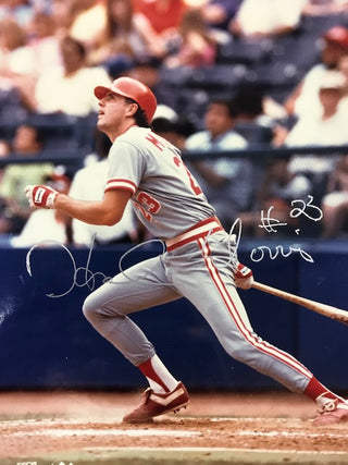 Hal Morris Autographed 8x10 Baseball Photo