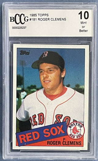 Roger Clemens 1985 Topps Rookie Card #181 (BCCG)