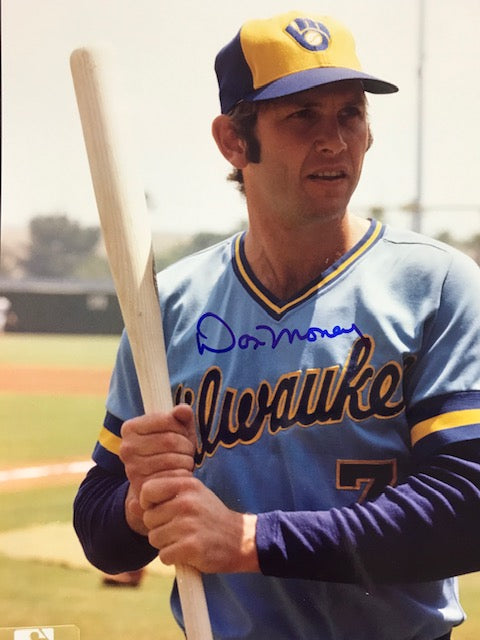 Don Money Autographed 8x10 Baseball Photo