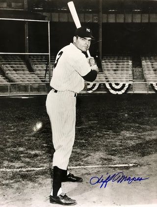 Cliff Mapes Autographed 8x10 Black & White Baseball Photo