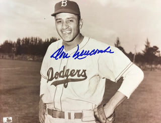 Don Newcombe Autographed 8x10 Sepia Tone Baseball Photo