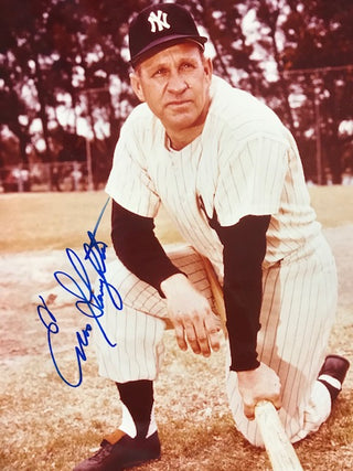 Enos Slaughter Autographed 8x10 Baseball Photo