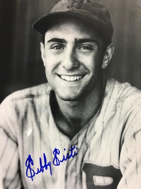 Sibby Sisti Autographed Black & White 8x10 Baseball Photo
