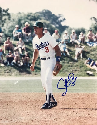 Steve Sax Autographed 8x10 Baseball Photo