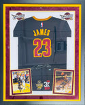 LeBron James Autographed Framed 2016 Cleveland Cavaliers Jersey (UDA)