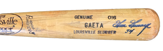 Goose Gossage Autographed Cracked Louisville Slugger Bat