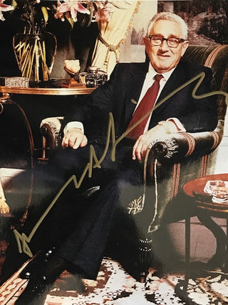 Henry Kissinger Autographed 8x10 Celebrity Photo