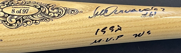 Livan Hernandez Autographed 1997 Comemoratve World Series Bat