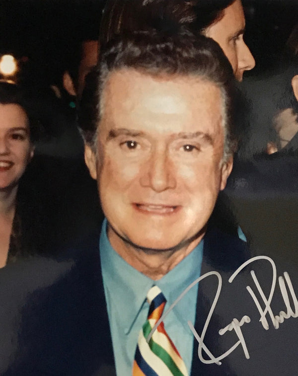 Regis Philbin Autographed 8x10 Celebrity Photo