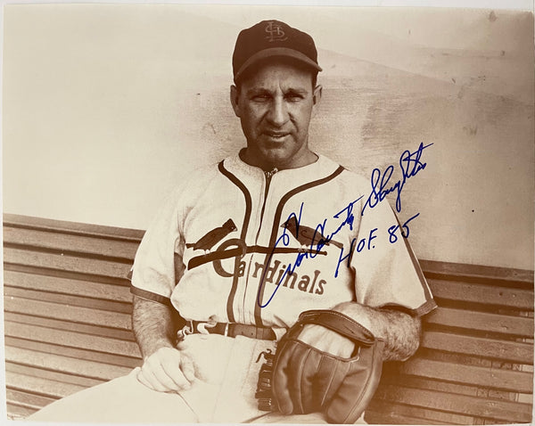 Enos Slaughter Autographed 11x14 Baseball Photo