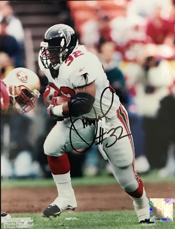 Jamal Anderson Autographed 8x10 Football Photo