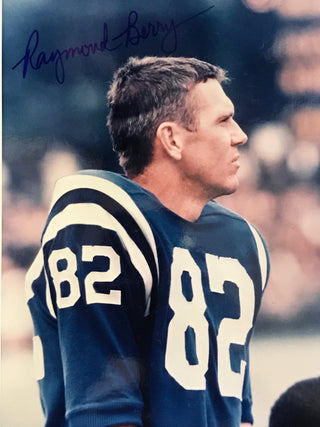 Raymond Berry Autographed 8x10 Football Photo