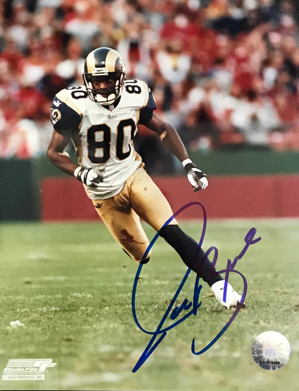 Isaac Bruce Autographed 8x10 Football Photo