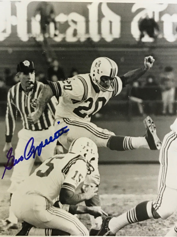 Gino Cappelletti Autographed 8x10 Football Photo