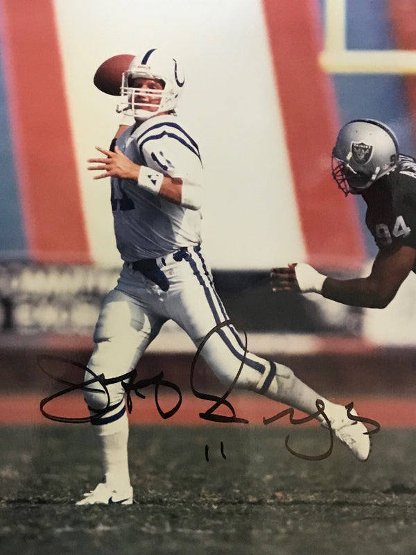 Jeff George Autographed 8x10 Football Photo