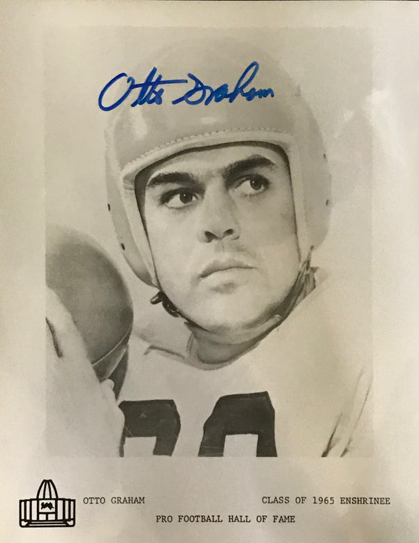 Otto Graham Autographed 8x10 (Black & White) Football Photo